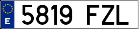 Truck License Plate